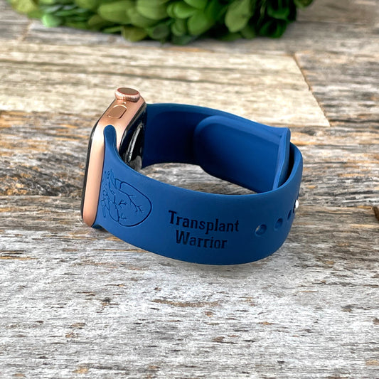 Custom engraved Apple Watch band for Heart Transplant Recipients