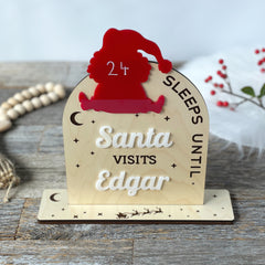 Personalized Christmas Advent Calendar for baby or child, Christmas Countdown calendar