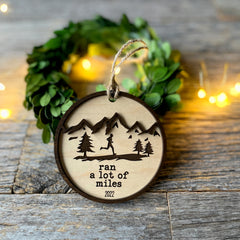 Engraved Runners Christmas ornament, gift for runners and running enthusiasts