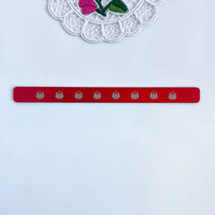 Laser engraved cuff bracelet with beautiful Hungarian folk motif