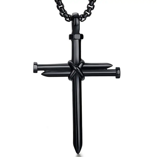 Funky Cross Chain Necklace For Men, Cross Pendant