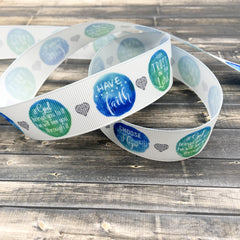 Inspirational grosgrain ribbon by the yard - Bloom And Anchor