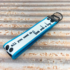 All you need is love and a dog key fob, dog parent, new driver, keychain, wristlet, gift for dog owners, pet parent gift, dog owners key chain - Bloom And Anchor
