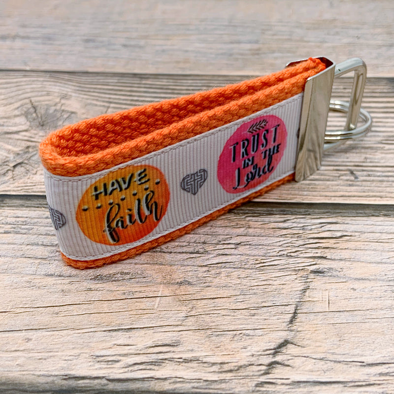 Have faith, Trust in the Lord, Pray hard, Be grateful, Choose hope inspirational key fob, new driver, keychain, wristlet, key chain, faith, christian key fob - Bloom And Anchor