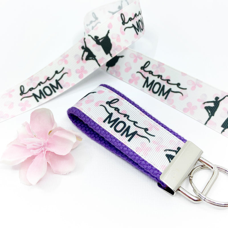 Dance mom key fob, dancer gift, gift from dance student, new driver, keychain, wristlet, key chain, gift for dance moms - Bloom And Anchor