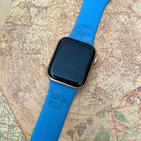 Custom engraved TRIATHLON Apple Watch band