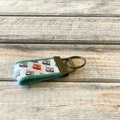 Happy camper key fob, new driver, keychain, wristlet, camping, camper, camping gift, camping gear - Bloom And Anchor