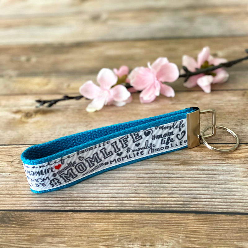 Momlife Key fob, #momlife, new parent gift keychain, mom, mommy, mother's day gift - Bloom And Anchor
