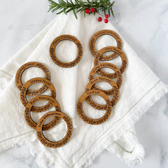 Lovely Christmas napkin rings with a fun twist