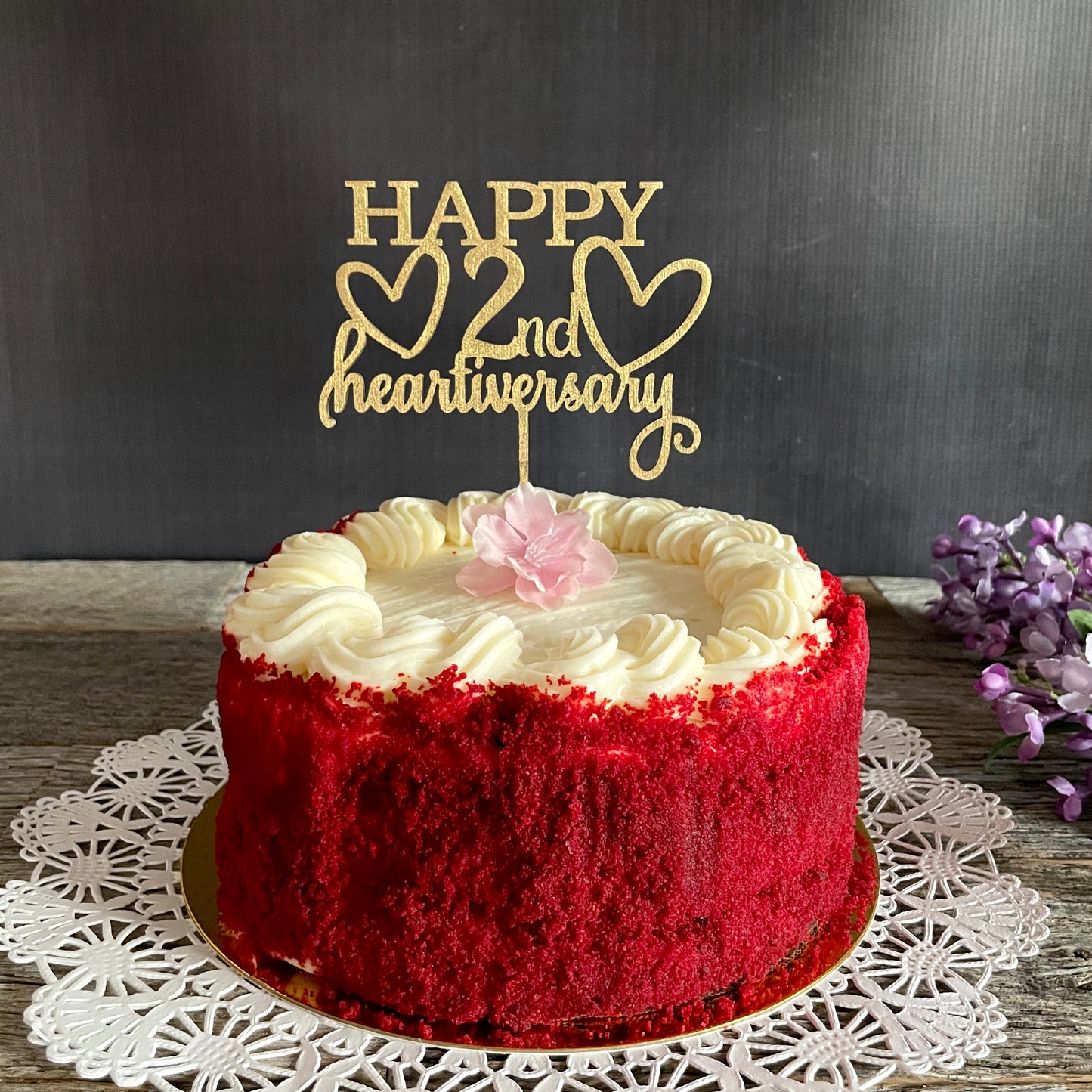 Custom Cake Topper for Heart Transplant Anniversary, Heartiversary, any year