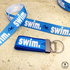 Swimming, Swim, new driver, keychain, wristlet, key chain, gift for swimmers, swim teams, swim coaches, swimmer gifts - Bloom And Anchor