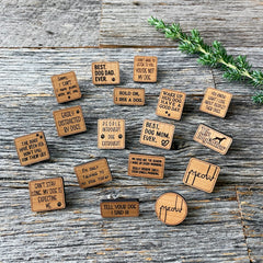 Funny wood pin for pet parents, pet lovers wood pin, the dogs have been fed 