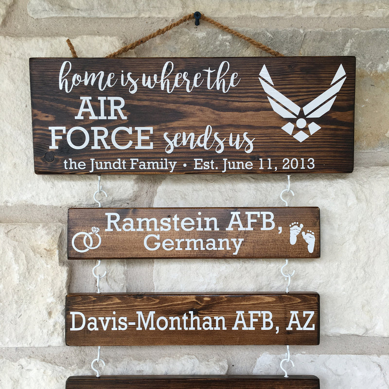 Air Force Duty station sign - Bloom And Anchor