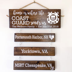 Coast Guards Duty Station Sign - Bloom And Anchor